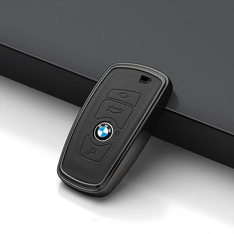 Car Key Case for BMW 216i F46 X1 X2 X3 X5 X6 GT 2 5 6 7 Series 3 4 Buttons Smart Keyless Remote Control Fobs Protector Cover UG6