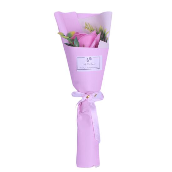 Мини Искусственный Букет Роз Ручной Работы Мыльные Цветы Лепестки Украшение Романтический Подарок на День Святого Валентина День Рождения для Женщин Матери Жены Подруги