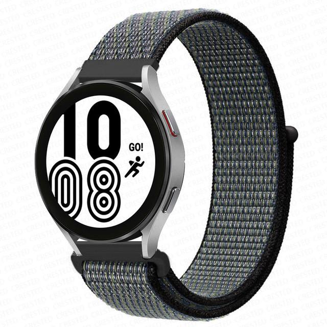 Нейлоновый ремешок 20/22 мм для Samsung Galaxy watch3 4/classic/Active 2 Gear S3/S2, браслет-ремешок Correa Amazfit GTS 2 Huawei Watch GT 2e Pro, профессиональный ремешок