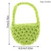 1:12 Miniature Knit Sweater Model Woven Plush Shoulder Bag Model Doll Accessories Dollhouse Toys
