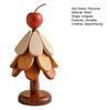 Yousheng 3Pcs Wooden Christmas Tree Trivets for Hot Dishes Heat Insulation Placemat Desktop Protection Mat Creative Tree Shape Coaster Table Decor