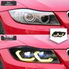 Совместимая сборка фары для BMW 3 серии E90 2005-2012 гг.: Светодиодный проектор с двухцветными дневными ходовыми огнями и указателями поворота.