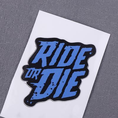 2 шт. наклейки на раму велосипеда Ride Or Die, водонепроницаемые виниловые наклейки на верхнюю трубу велосипеда для горного велосипеда, декоративные мотоциклетные аксессуары