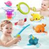 Children's Bath Toys, 10 Magnetic Games, Bathtub Toys With Floating And Mold Free Swimming Toys