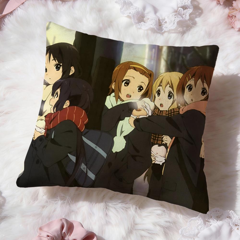 Аниме K-ON Милая Наволочка Премиум Комфорт Двусторонняя Подушка - Дизайн Два в Одном для Любой Комнаты и Салона Автомобиля