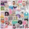 50 Cartoon Reading Graffiti Stickers Decorate Guitar Notebook Suitcase DIY Waterproof