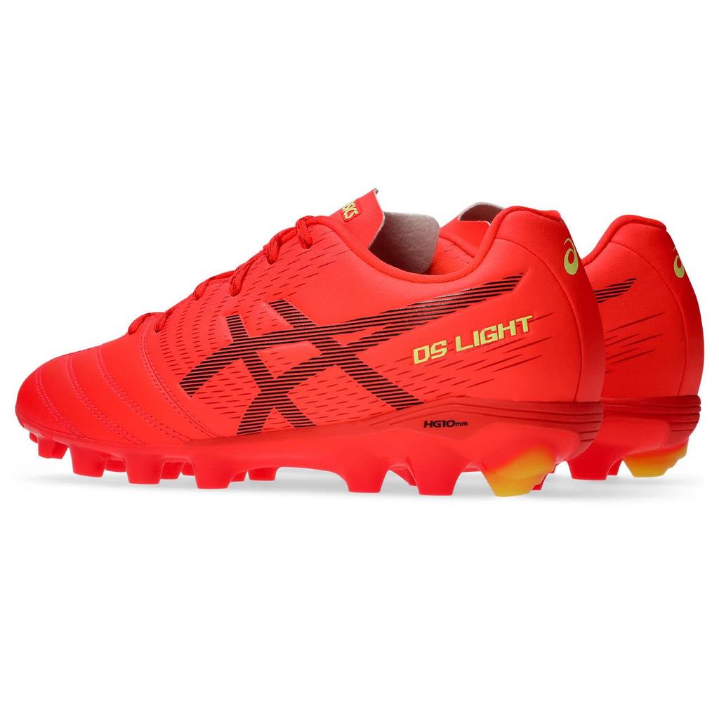 Asics DS LIGHT JR GS 1104A054 Soccer Size 600 Size 2E Shoes, Unisex, (Flash Red/Black), 24.0 Cm,