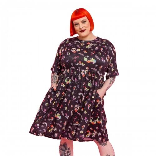 The Powerpuff Girls Womens/Ladies All-Over Print Smock Dress