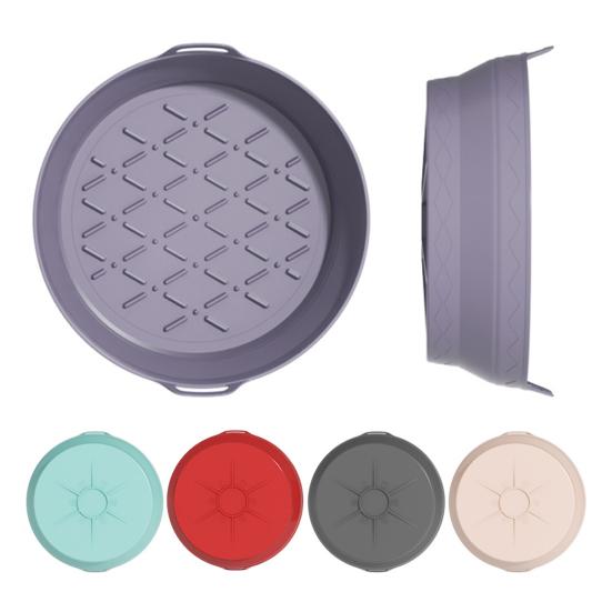 Силиконовый вкладыш для аэрофритюрницы Круглый Квадратный Складной Коврик для выпечки Пищевой Корзина Антипригарный Термостойкий Аксессуары для аэрофритюрницы