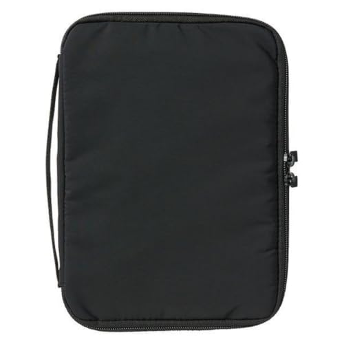 MUJI Notebook cover with removable pencil case, black, for B6 size NDD93A1S