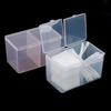 1pc-Storage Box Double Transparent Dust-proof Cotton Swab Storage Box with Cover, Outdoor Accessories