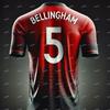 Summer 3d Printed No.5 BELLINGHAM Football Breathable Jerseys Men's Sports Children Short Sleeve Sports T-shirt Boys Clothes