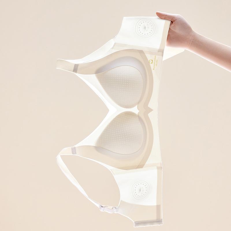 Fenteng Seamless Lifting Gathering Anti-Sagging Thin Underwear Women's Bra