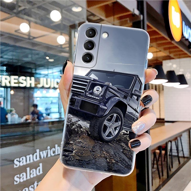 Брендовый внедорожник, спортивные автомобили, мужской прозрачный чехол для Samsung Galaxy S22 S21 S20 FE S 22 Ultra S10 E S9 Plus 5G, чехол для телефона