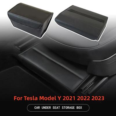 Бокс для хранения для Tesla Model Y под сиденье спинка задний воздуховод PU кожа интерьер увеличение пространства автомобильные аксессуары Modely 2025-2025