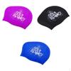 3x Elastic Silic Swimming Caps Pool Hat for Women,