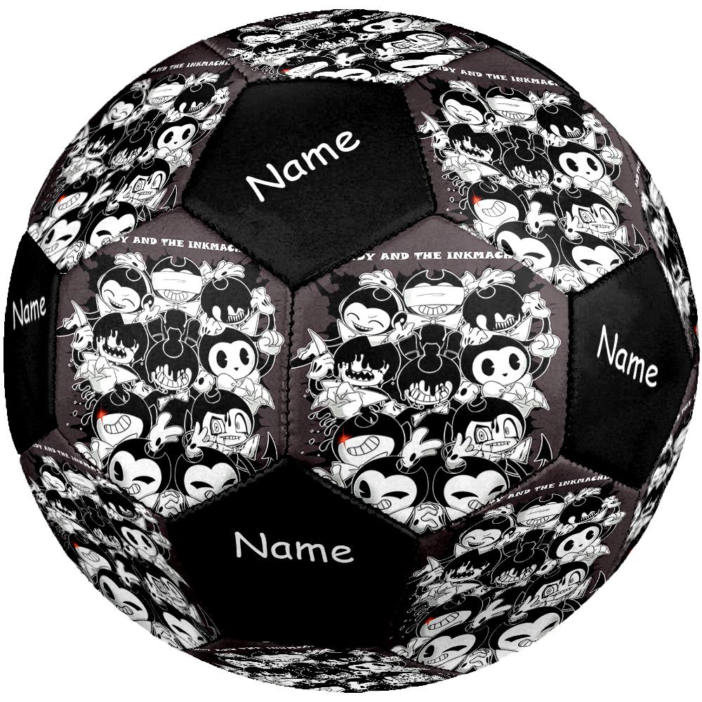 Custom Name Bendy and the Ink Machine Theme Size 5 Soccer Ball, Suitable for Both Indoor and Outdoor Matches, a Gift Suitable for Everyone.
