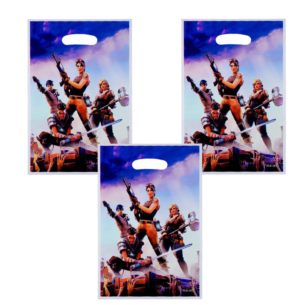 Игра-стрелялка Fortnition Подарочные пакеты Декор для вечеринки на день рождения Пакет с угощениями Печенье Мешок для конфет Праздник для новорожденного Подарки для детей Товары для вечеринки