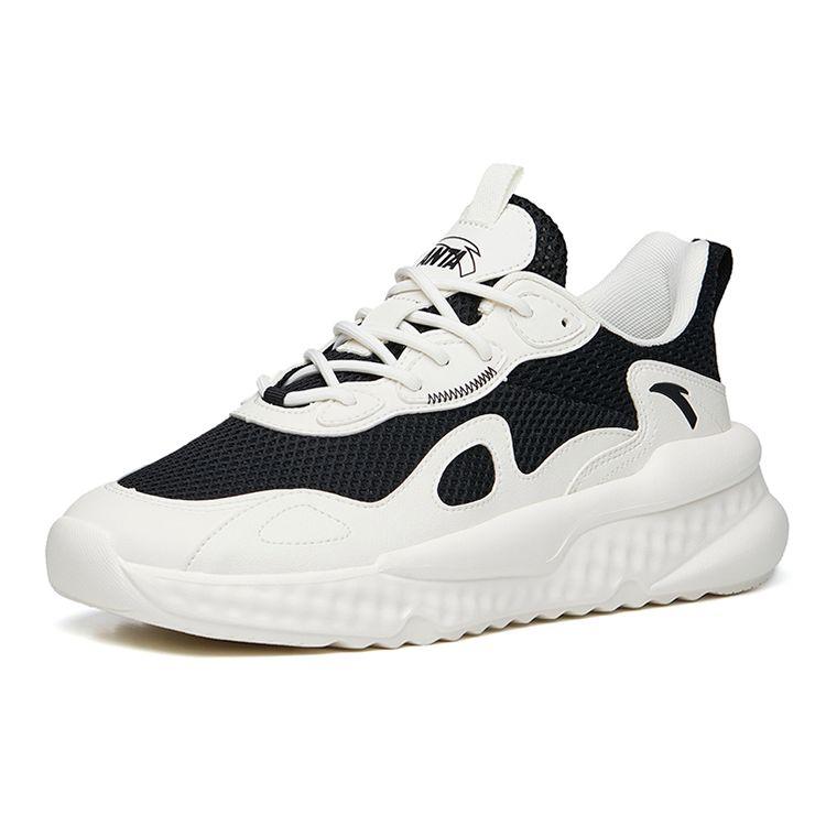 Anta Кроссовки Lifestyle Series Mesh с низким верхом, спортивные, повседневные, мужские, белые, черные 112238869S-2
