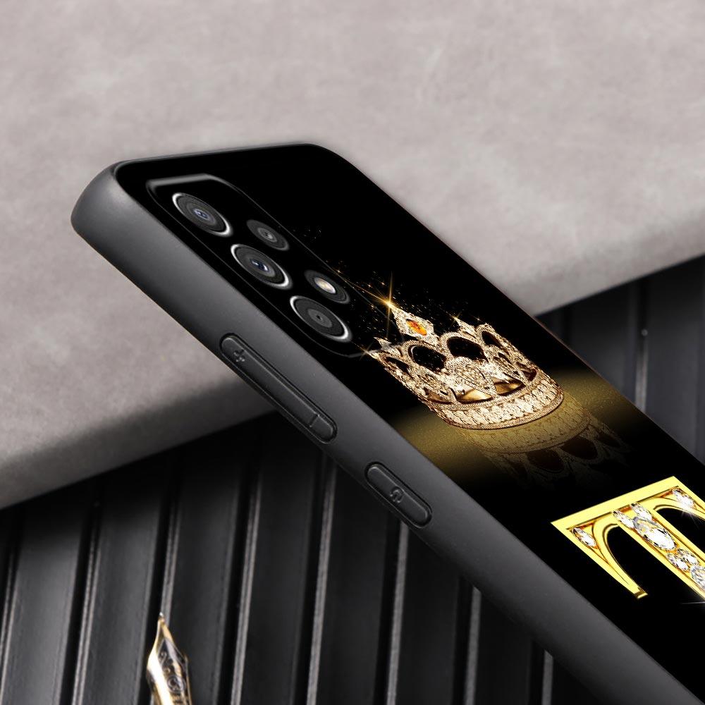 Чехол для телефона с буквами M L E T K J I U для Samsung Galaxy A57 A56 A37 A55 A36 A26 A54 A52 A35 A34 A25 A17 A16 A15 A07 A06 Мягкая накладка