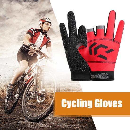 1 пара рыболовных перчаток с 3 вырезами, весна-лето, UPF 50 + защита от ультрафиолета, дышащие, противоскользящие, быстросохнущие, мужские велосипедные перчатки, аксессуары для рыбалки