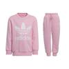 Adidas Originals Casual Sportswear CREW SET Pink Kids' (Unisex) Casual Sportswear Sets HC1995