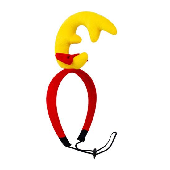 Рога оленя повязка на голову Рождественский костюм для питомца Повязка для волос Регулируемая повязка на голову с бантом Мягкие уши для средних крупных собак Праздничная вечеринка Наряд