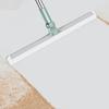 1 Set Retractable Silicone Floor Wiper Extendable Stainless Steel Rod Foldable Bathroom Cleaning Wiper Dirt Remover Mop