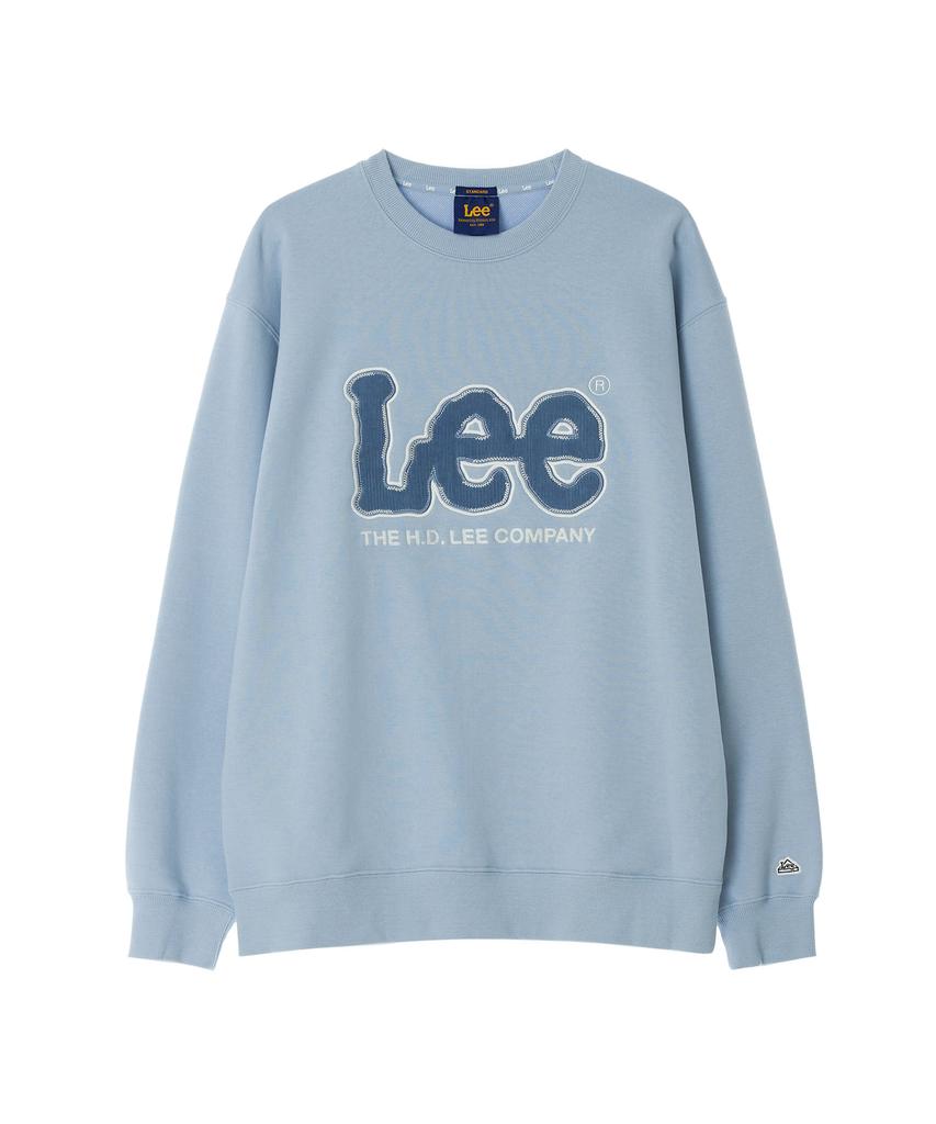LEE Corduroy Logo Sweatshirt Sky Blue