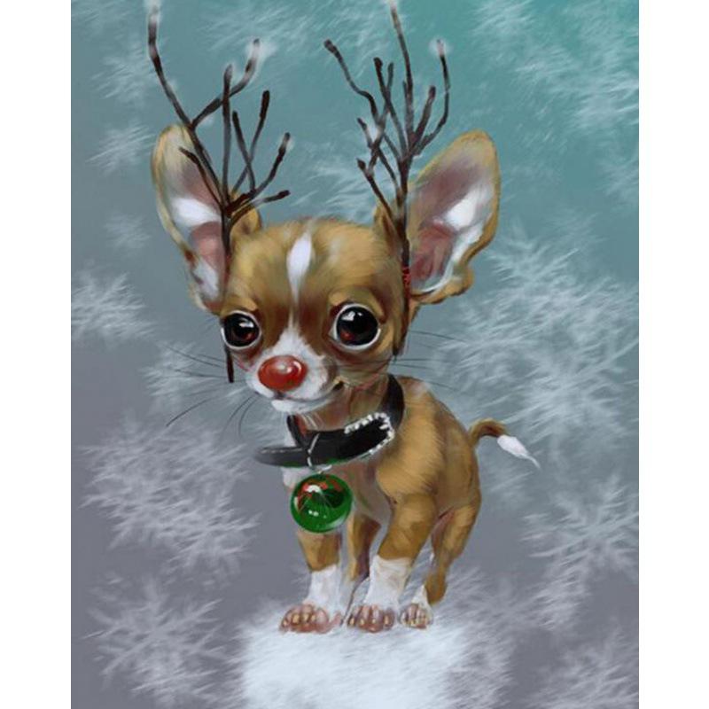 5D алмазная живопись Санта-Клаус, полная алмазная мозаика, набор для вышивки крестом, рождественские предметы домашнего обихода с животными, рождественские подарки