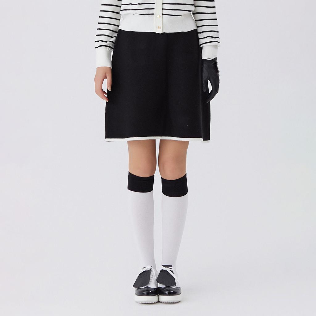 MARTINE GOLF Трикотажные кюлоты в складку_Черные