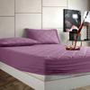 Сиреневый стеганый чехол из 100% хлопка, устойчивый к воздействию жидкости, наматрасник и наволочка, наматрасник, комплект наматрасников