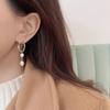 Vintage Jewelry S925 Needle Pearl Asymmetrical Earrings Drop Oil Dangle Drop Earrings