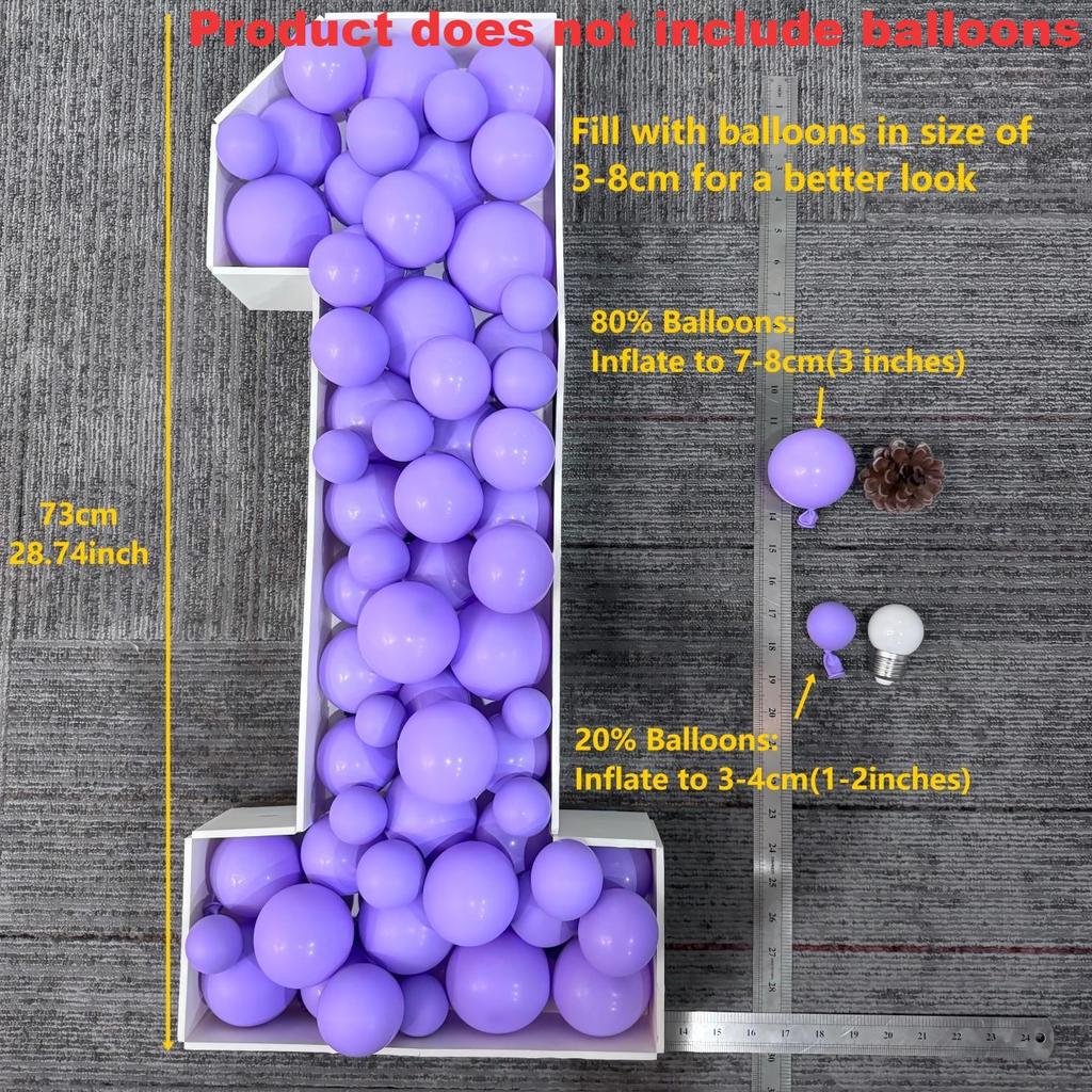 1 шт. 73 см Цифровая Рамка для Шаров-Вывесок Без Шаров Белая KT-Плита Цифра 0-9 Вставная KT-Плита Декор для Вечеринки День Рождения Украшение на Годовщину