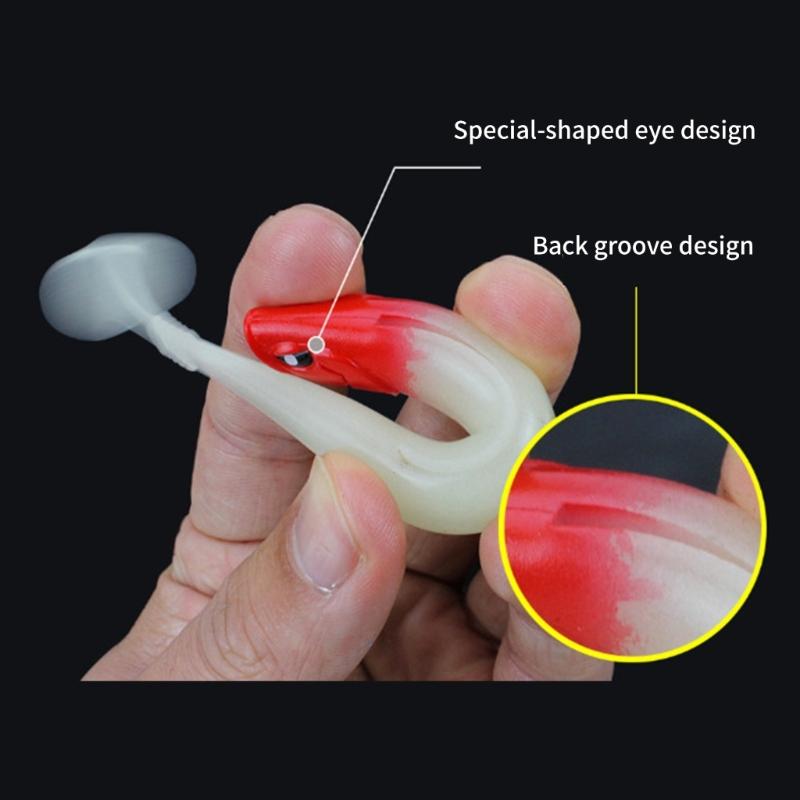 5Pcs 12cm Jig Wobbler Fishing Lures Paddle Tail Soft Swim Fishing Lure Swimbaits Artificial Baits Fishing Accessories