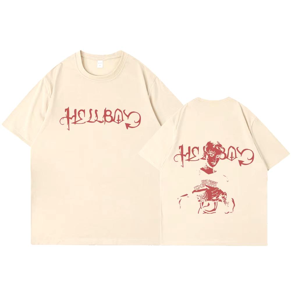 Unisex Rapper Lil Peep Crybaby Hellboy T-shirt Vintage Hip Hop T Shirt Women Clothing Fashion Short Sleeve T-Shirts Tops