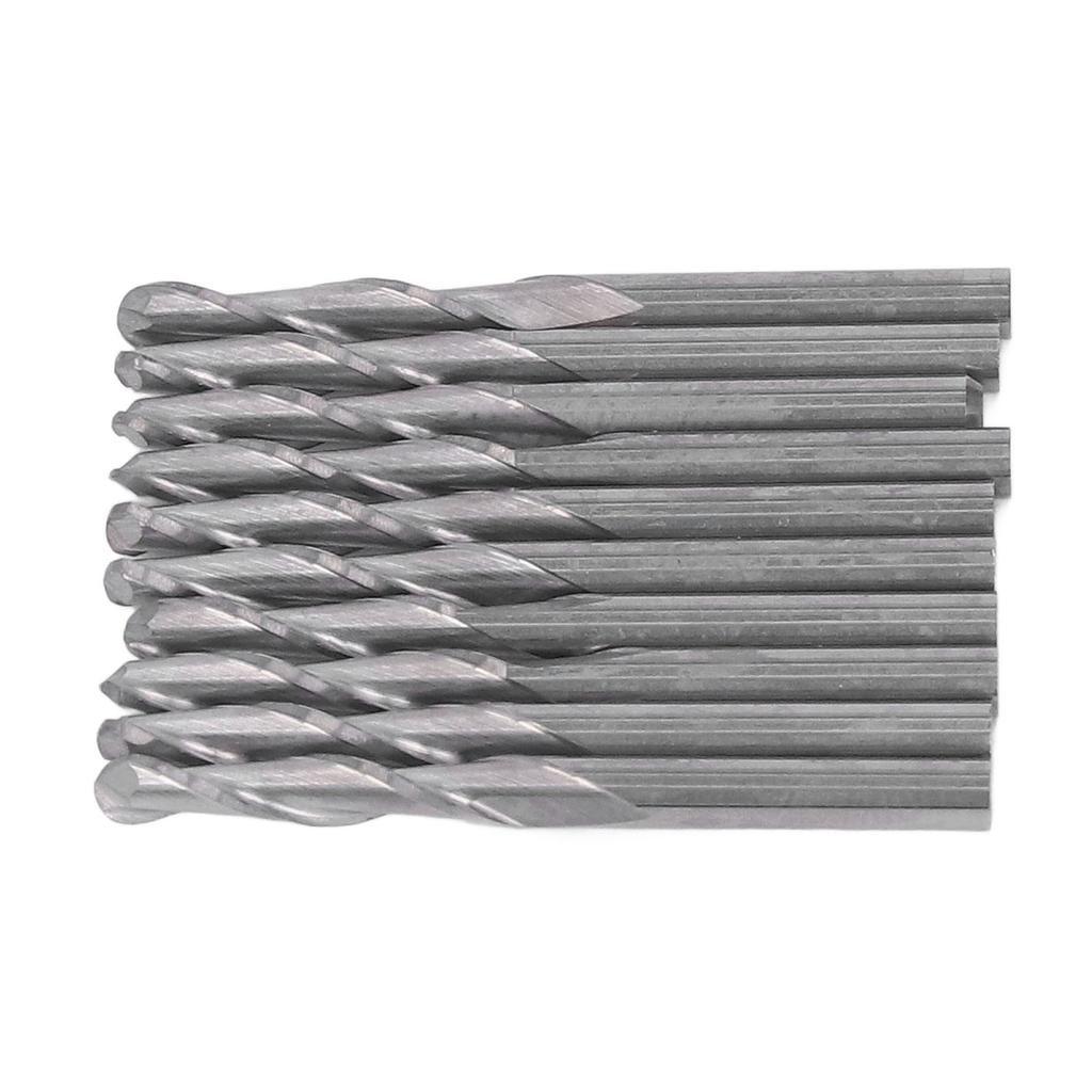 Набор концевых фрез HSS CNC Спиральная фреза-шарик для гравировки черновой обработки дерева 18 дюймов