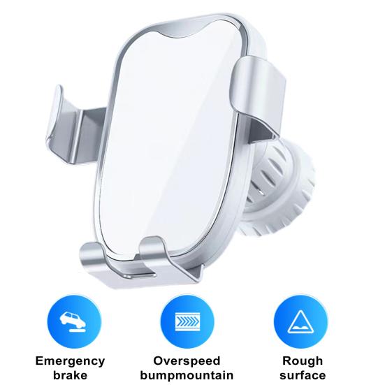 Универсальный автомобильный держатель для телефона, вращение на 360 градусов, противоскользящий, стабильный, работает одной рукой, гравитационное вентиляционное отверстие, автомобильная подставка для телефона