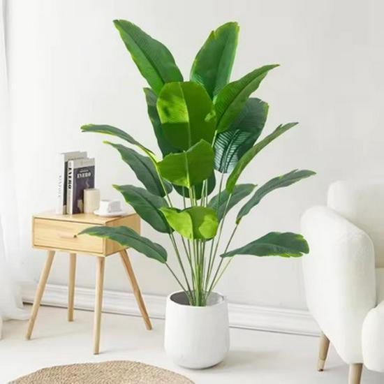 Artificial Traveler's Tree Banana Leaves for Home Decor & Wedding Photography Props
