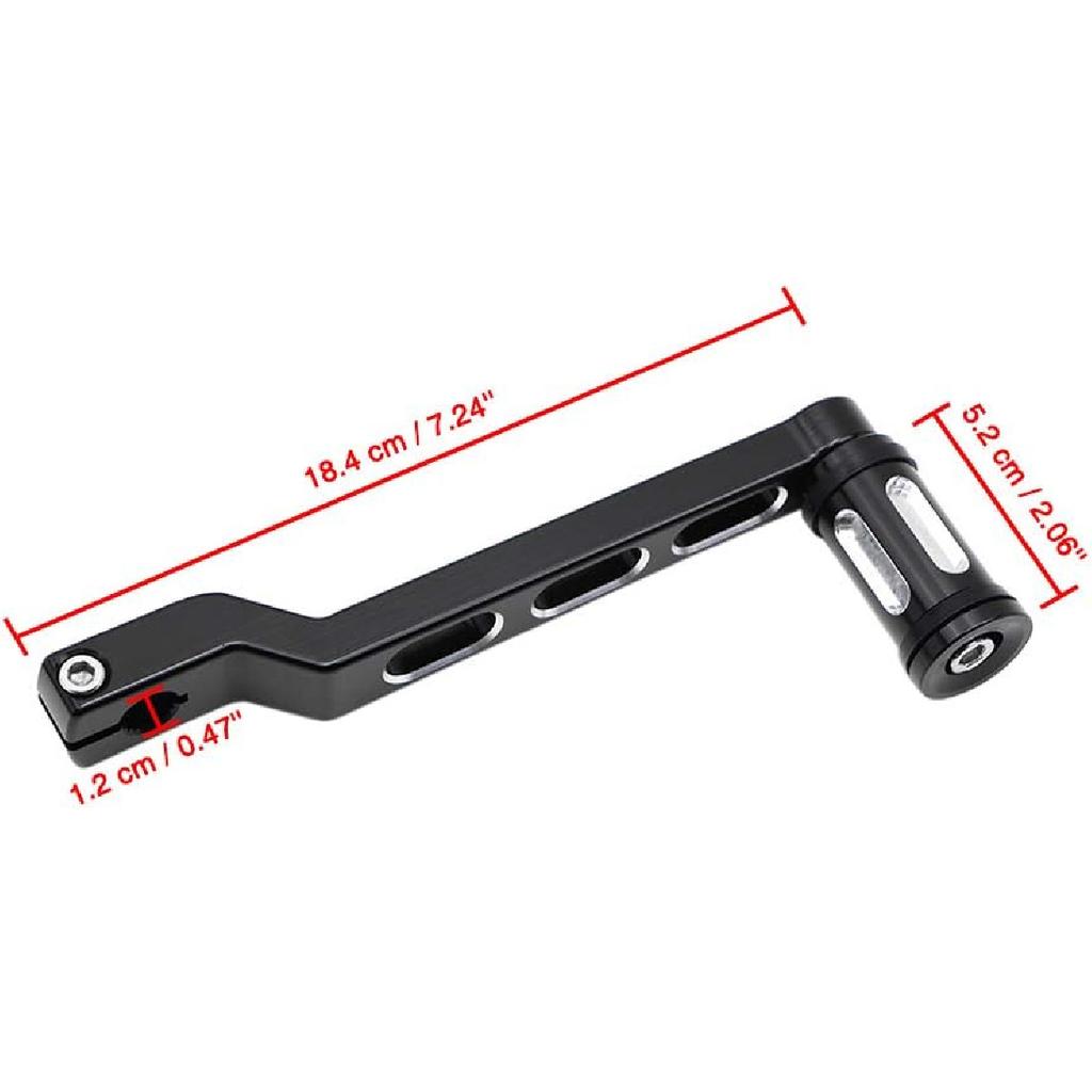 DreamSeek Рычаг переключения передач пятка-носок + Подножка переключения для Harley FL Softail/Touring, Road King, Street Glide/Tri Glide Trikes - Рычаг переключения передач (черный)