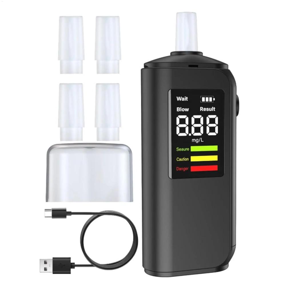 Accuracy Breathalyzer Analyzer LED Digital Display Portable Blow Breathalyzer Universal