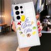 Чехол для Samsung Galaxy S26 S22 FE Note 20 Ultra 10 S20 Plus S21 S23 Ultra S25 Edge S24 Чехол для телефона Фрукты Буквы
