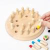 Kids Game Chess Wooden Memory Match Stick Color Board Puzzles Educational Toy