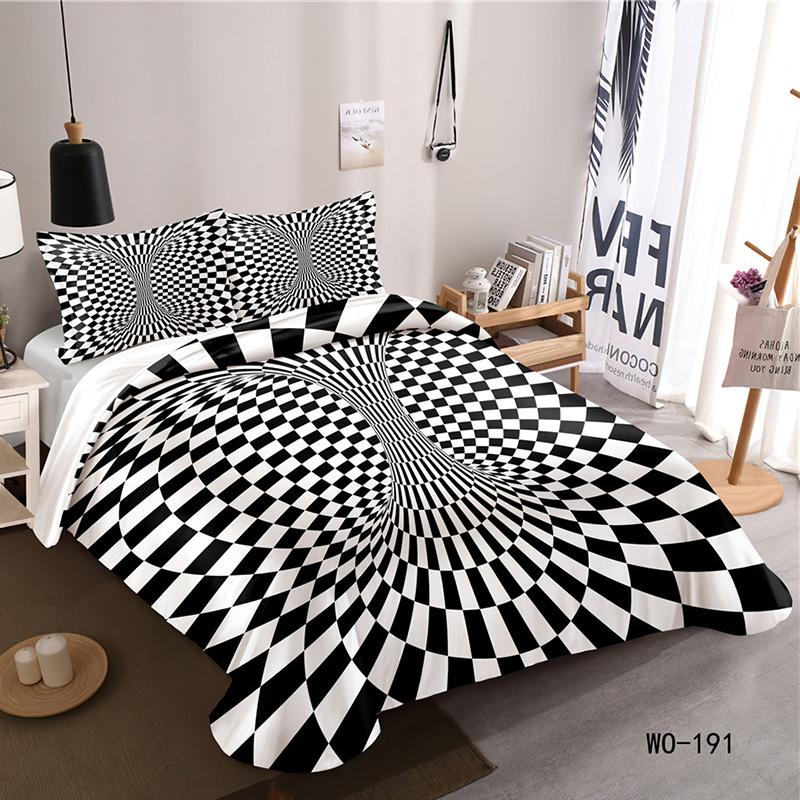 RunGrape 3D Пододеяльник Постельное белье Двуспальный Полуторный Королевский размер 240x220 Скандинавский Чехол на кровать 150 Евро Постельное белье Покрывало 200x200