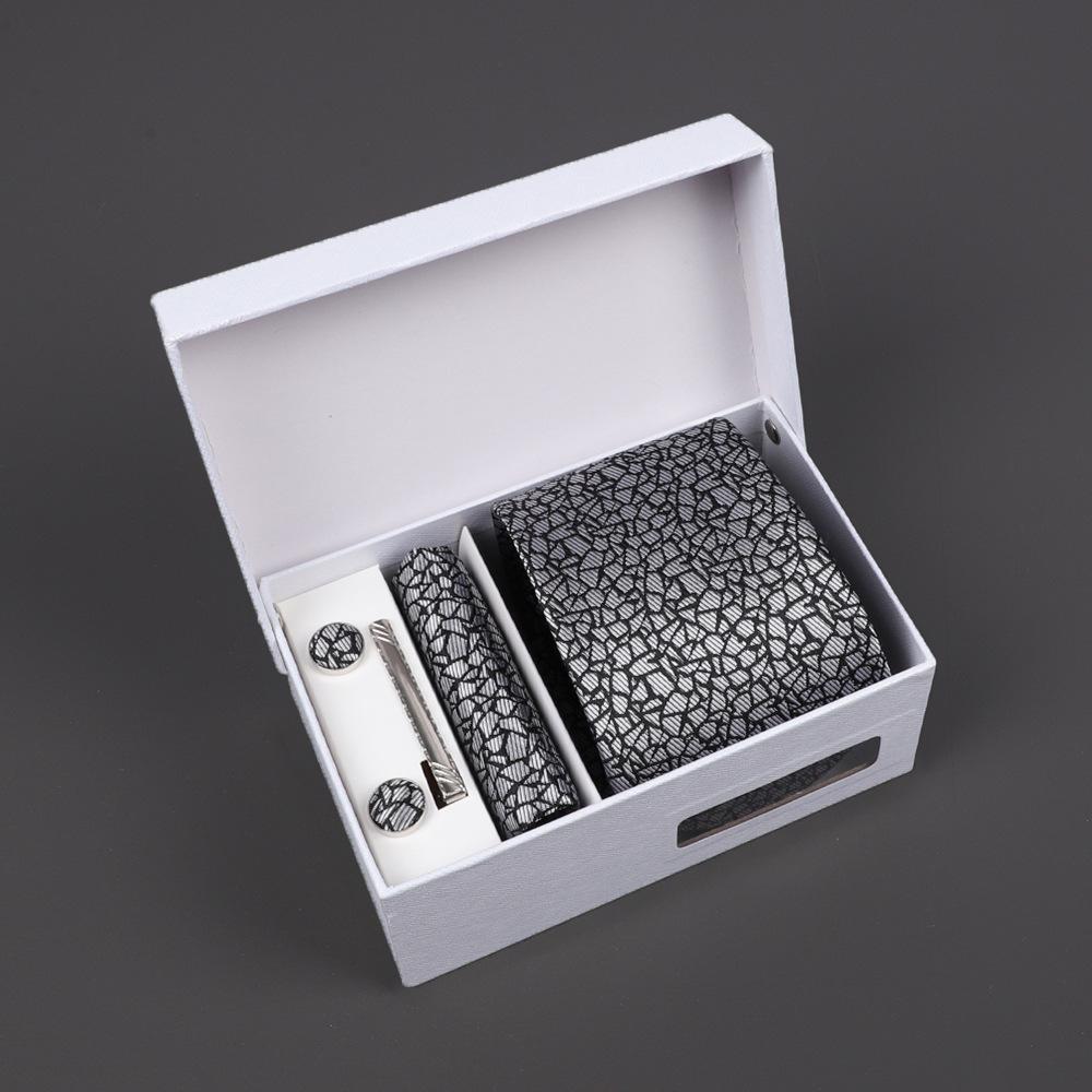 2025 Men'S Tie Premium Gift Box Jacquard Embroidered Tie Tie Logo Making