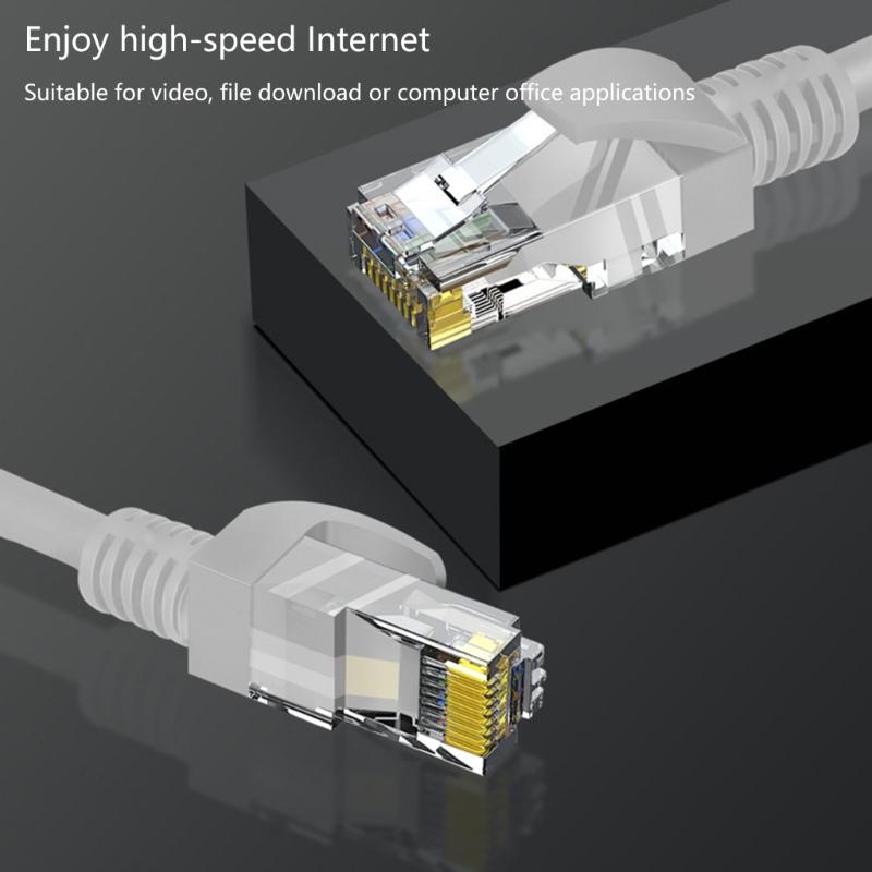 Durability LAN Patches Cord Cat6 Ethernet Patches Cable with RJ45 Connectors for Internet Networking Connection Wide Use