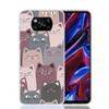 Cartoon Cute Cats Background Case Phone Cover for Xiaomi Poco X3 Nfc X5 X6 X7 X4 Gt F6 F5 Pro F4 F3 M5S M5 M4 M3 5G Trend Fundas