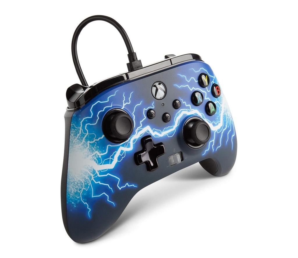 Год PowerA Enhanced Wired Controller Arc Lightning Функция двойной вибрации Кнопка «Назад» для Xbox Series Xbox PC Windows [2 Гарантия] XS One, 10/11