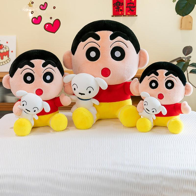 Crayon Chan Shin Plush Toy Anime Shiro Doll Stuffed Puppy Cartoon Gift Decor