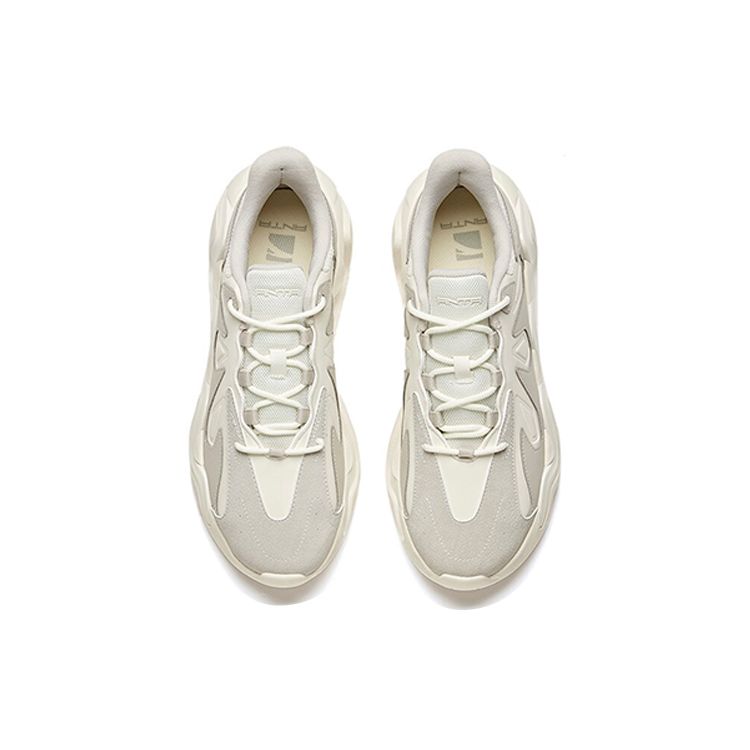 Anta Серия Lifestyle Ткань Синтетическая Кожа Амортизирующая Нескользящая Износостойкая Низкая Спортивная Повседневная Обувь Мужские Кроссовки Белый Серый 112048841-8